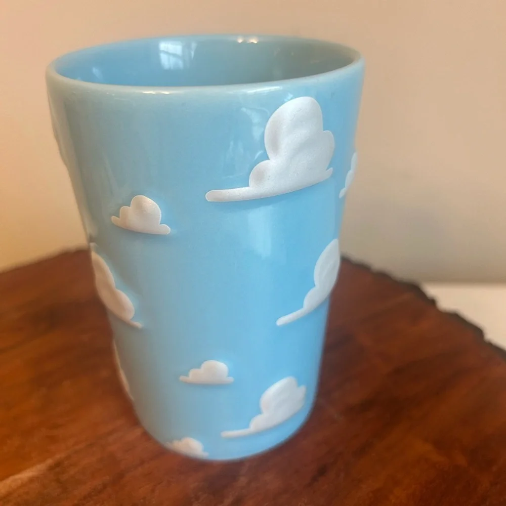 Disney Toy Story Andy's Wallpaper Reach For The Sky Clouds‎ Tall Coffee Mug